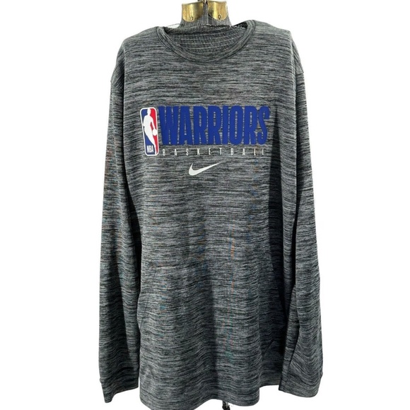 Nike Golden State WarriorsTeam Issue Crew Neck Sweatshirt AV1385-032 (Gray)